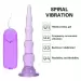 Remote Control Vibrating Jelly Anal Plug with Suction Cup