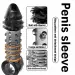 Reusable Crystal Delay Time Penis Sleeve Extender For Men