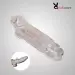 Reusable Solid Simulation Glans Transparent Penis Sleeve