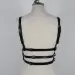 Sexy Chest Harness Leather Bandage Strappy Rave Bra for Women