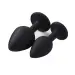 2 Pcs Silicone Jeweled Anal Butt Plugs