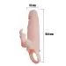 Soft Silicone Penis Extender Sleeve Dual Vibrator