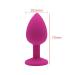 Small Soft Silicone Crystal Jeweled Anal Plug