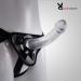 Transparent Anal Dildo With Strap On Belt