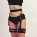 Waist Adjustable Belt Gothic Cincher Caged Garter for Women Rave Outfits
