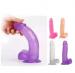 Realistic Jelly Dildo Adult Toy Black Dildo with Strong Suction