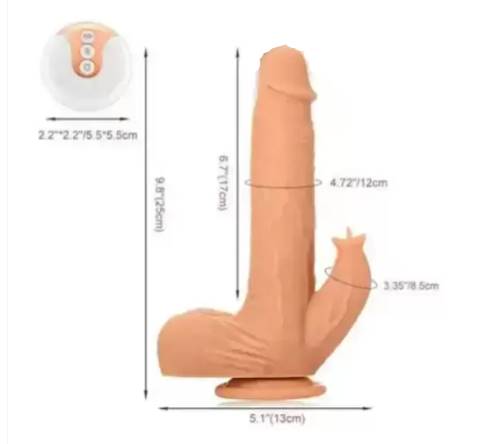 Clitoral Stimulation Suction Cup Multi Speed Vibrator Dildo